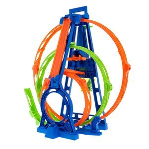 Hot Wheels Toy Car Track Set Triple Loop Kit
